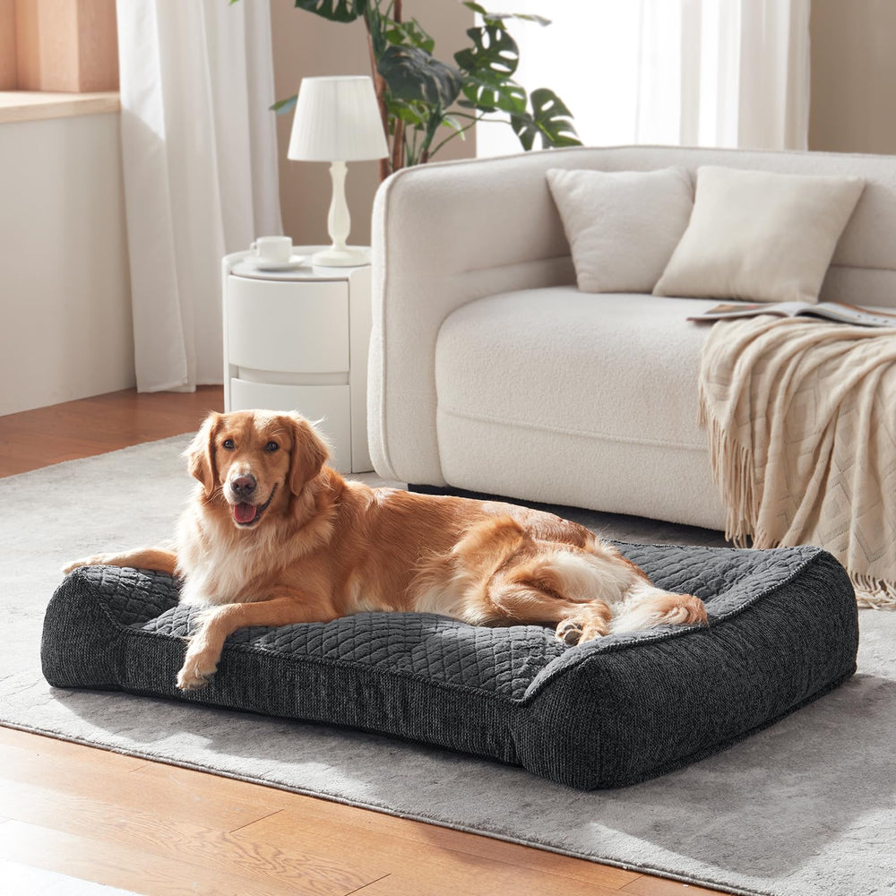 Extra thick memory foam core cushions joints across long naps.