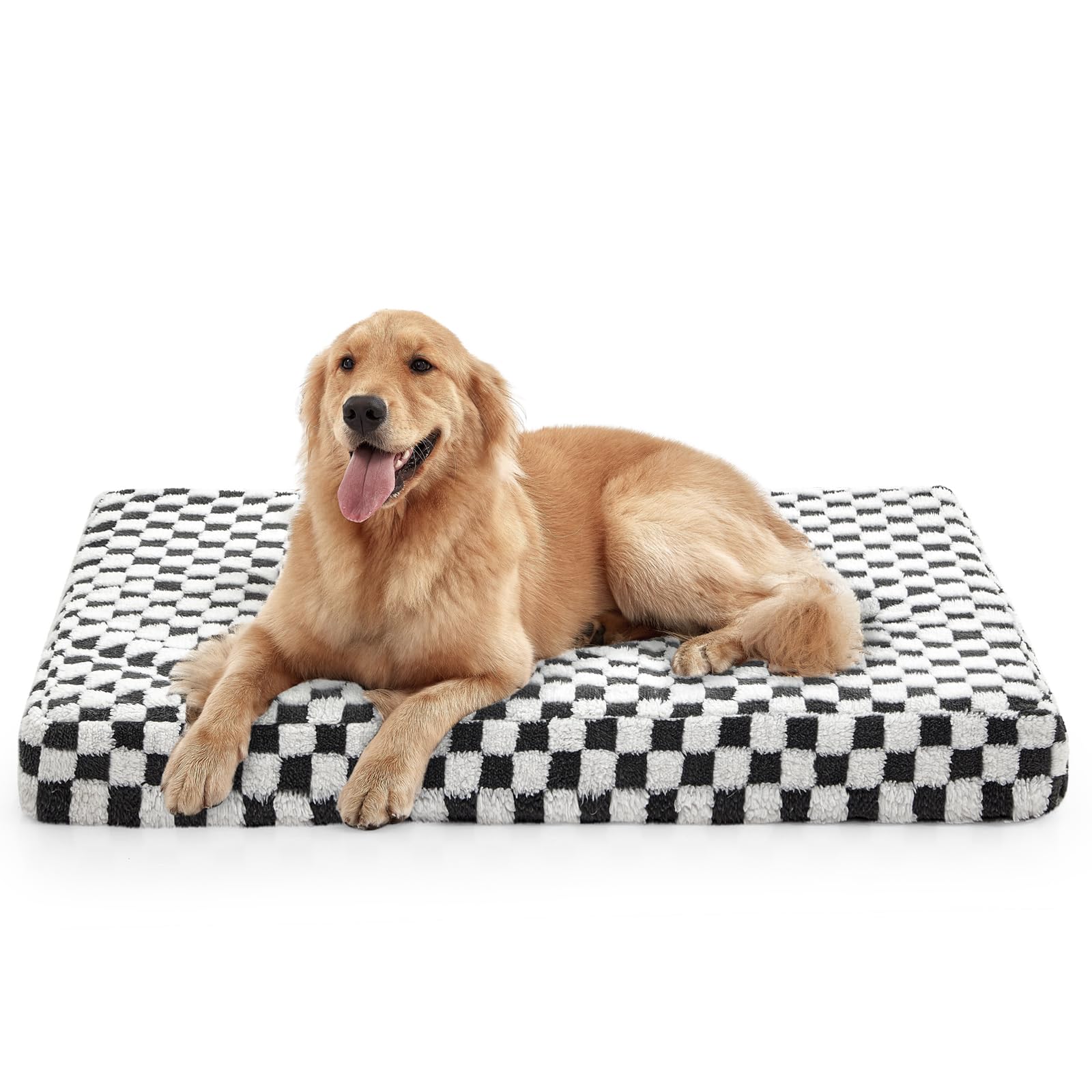 JOEJOY XL orthopedic dog bed foam close-up showing supportive egg crate layers