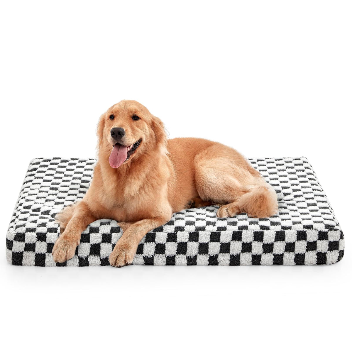 JOEJOY XL orthopedic dog bed foam close-up showing supportive egg crate layers