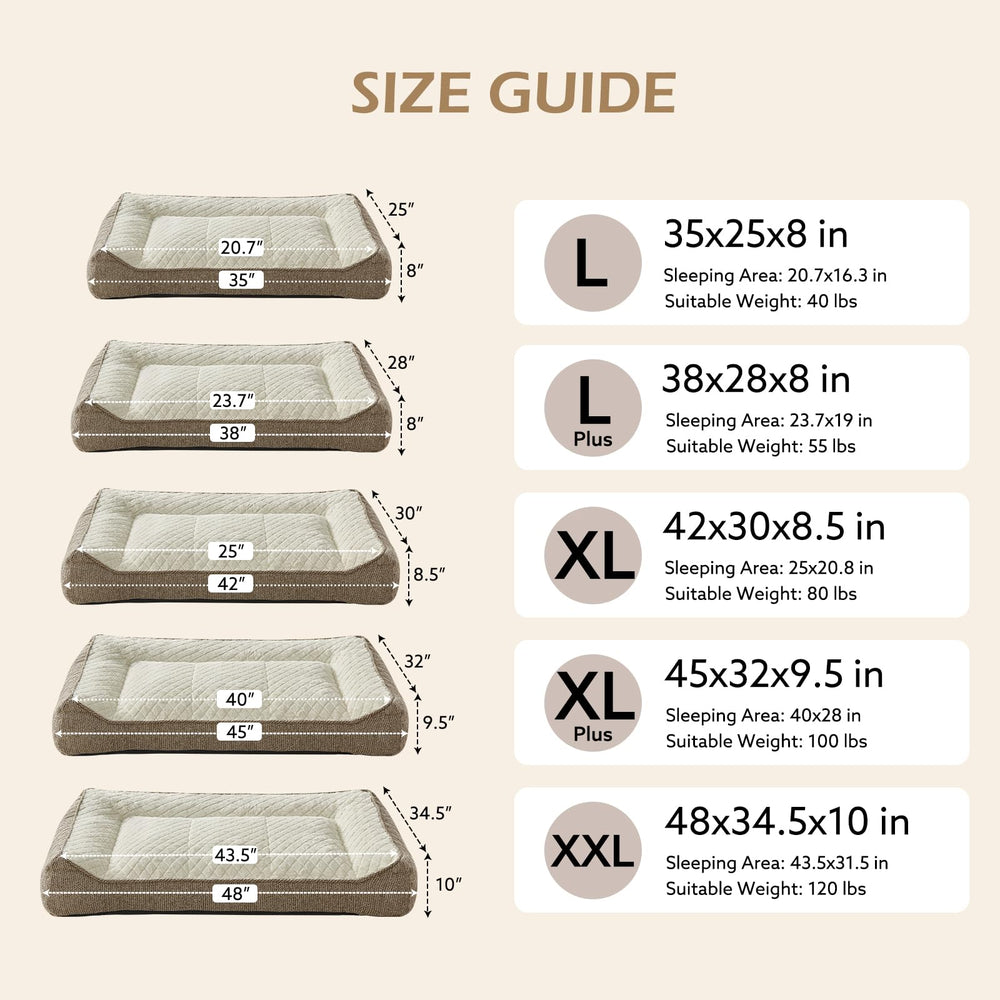 JoeJoy XL Orthopedic Dog Bed quilted design adds style and comfort