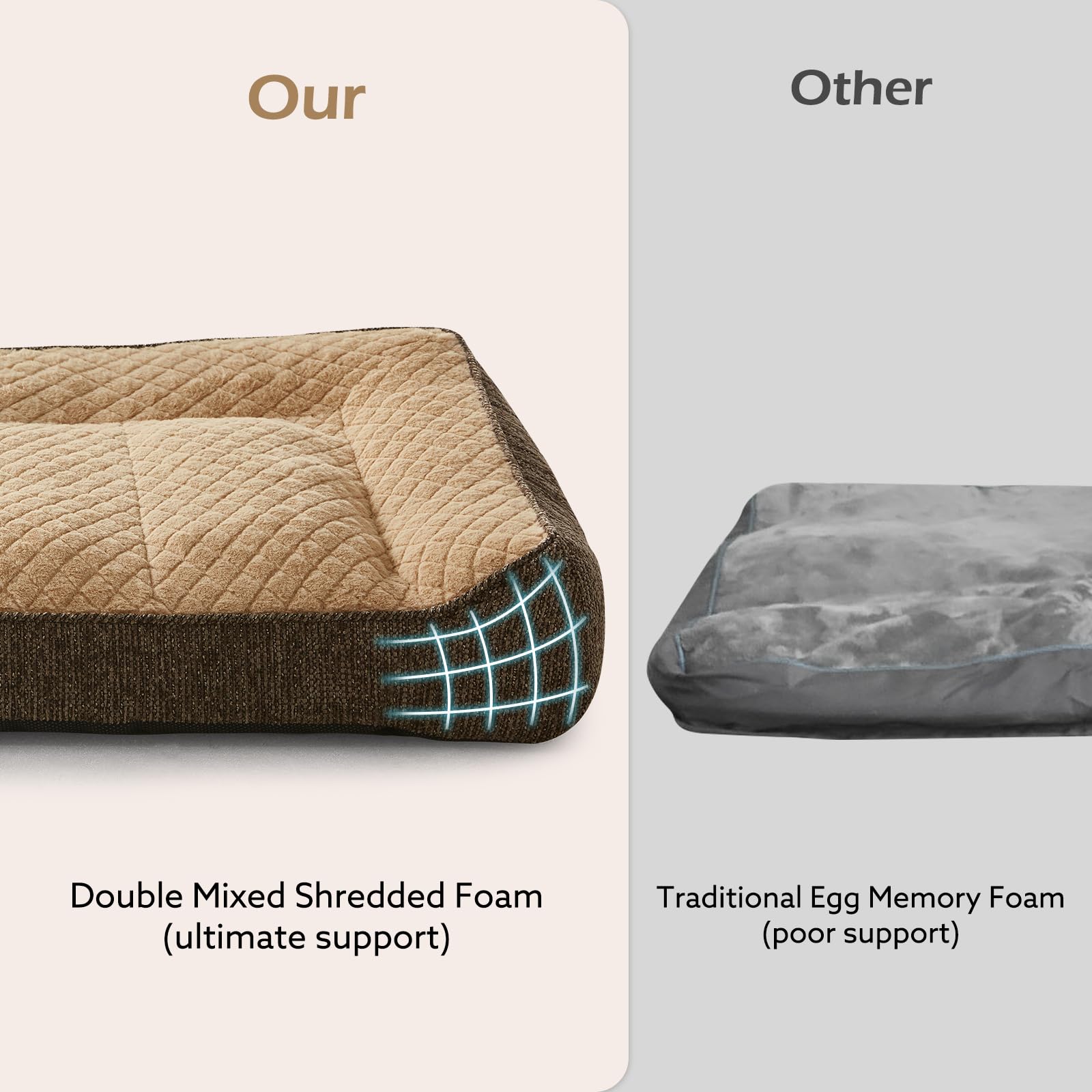 JOEJOY XL rabbit fur surface offers cozy warmth for overnight rest