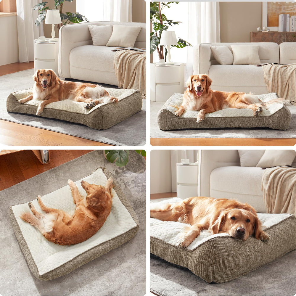 JoeJoy XL Orthopedic Dog Bed removable cover with zipper for easy cleaning