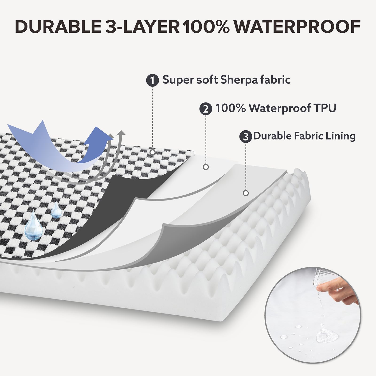 JOEJOY XL removable washable cover with sturdy zipper for easy cleaning