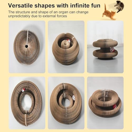 Jogcoys Kitty Curls cardboard-material uses safe, non-toxic construction.