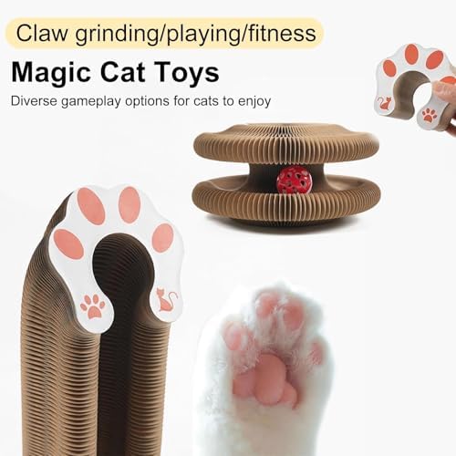 Jogcoys Kitty Curls foldable-structure offers versatile shapes for play and rest.