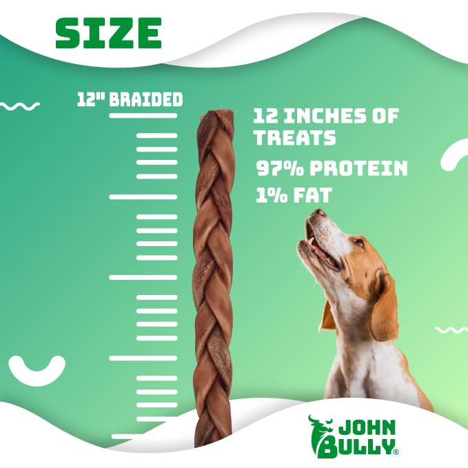 John Bully collagen for dogs gluten-free treats suited for sensitive stomachs.
