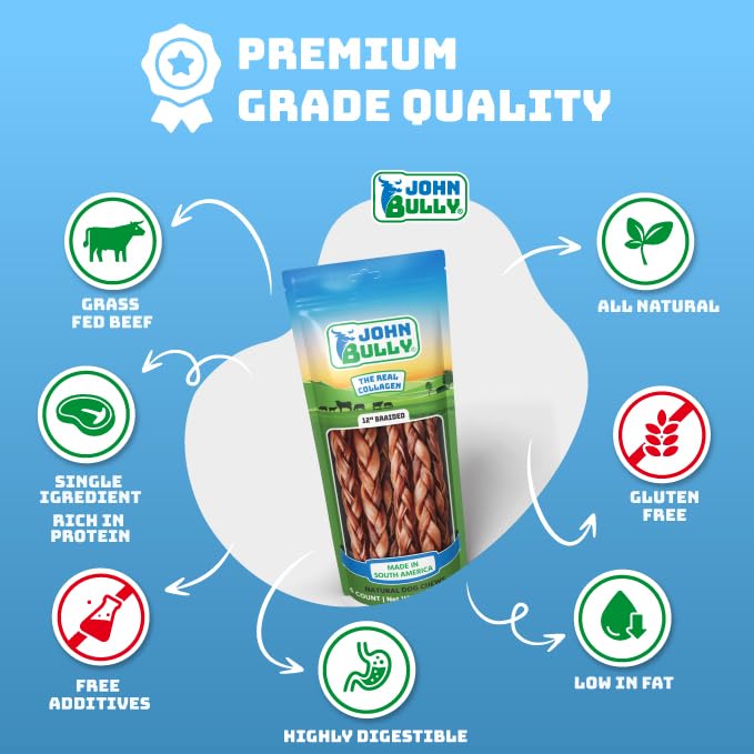 John Bully collagen for dogs rich in protein to support daily activity.
