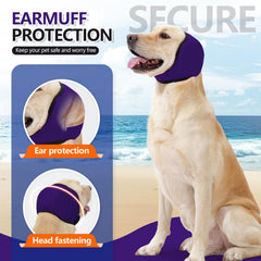 JOHNBOLIN calming hoodie helps dogs feel secure during grooming.