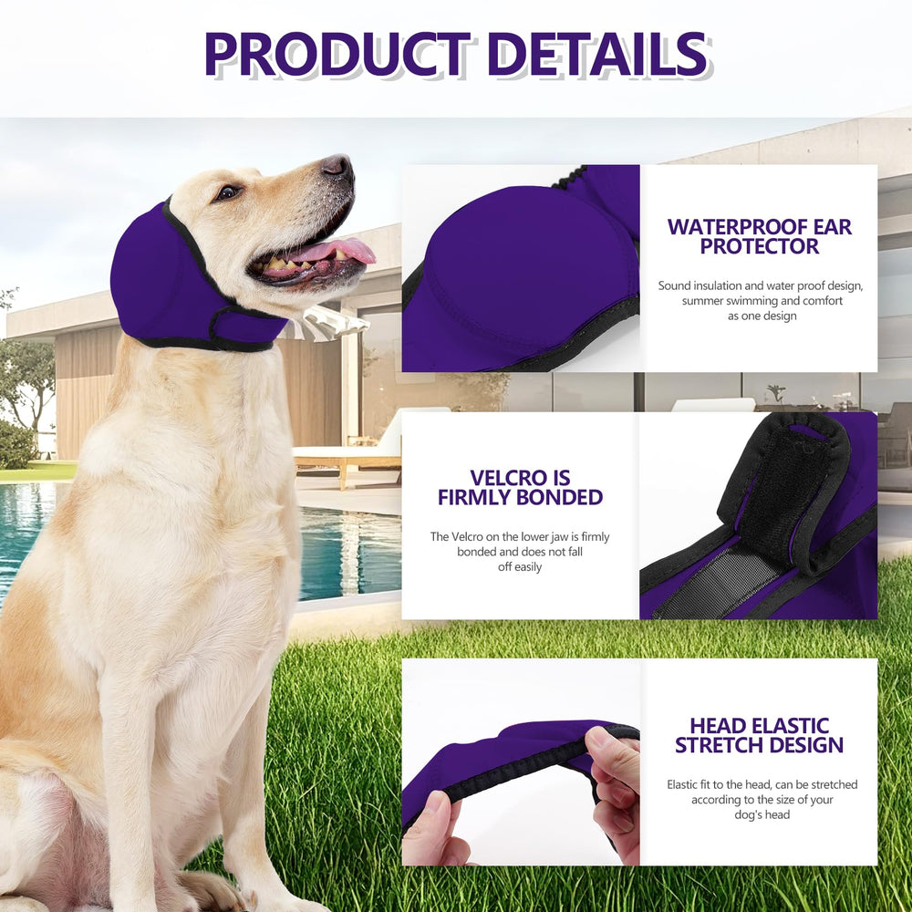 JOHNBOLIN ear wrap for bathing and drying with Velcro elastics for easy fitting.