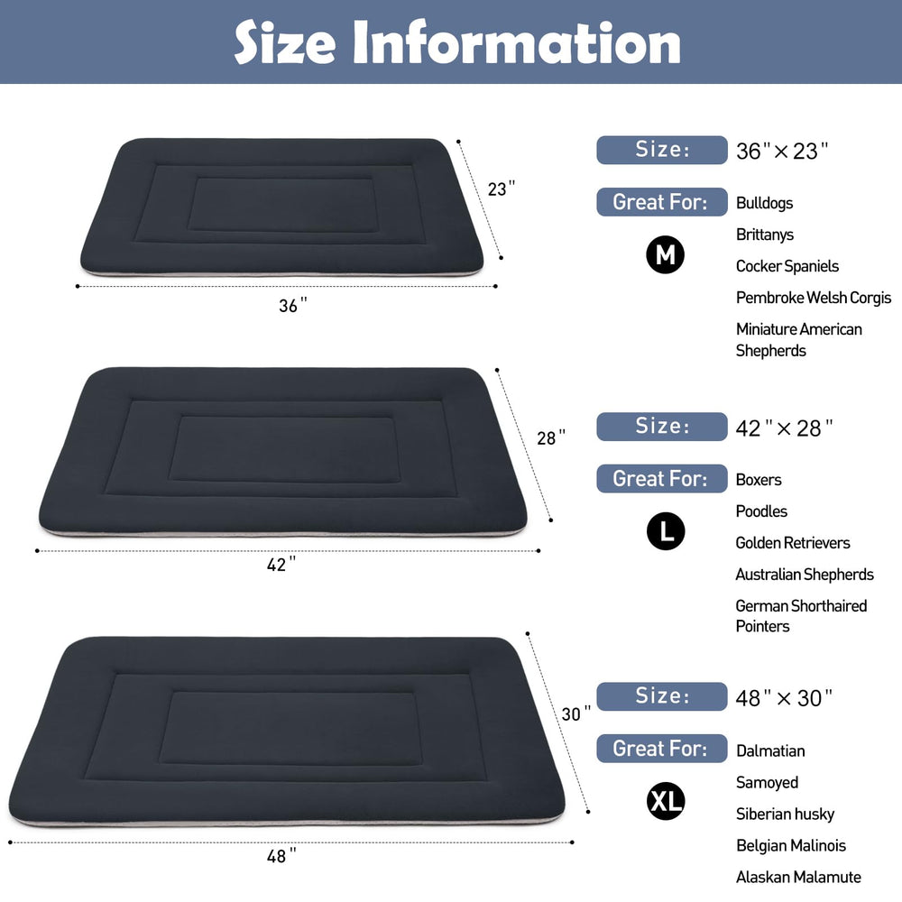 JoicyCo 48-inch size fits extra-large dogs for shared comfort.