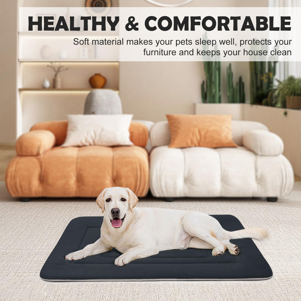 JoicyCo dog bed washable fleece material for easy cold-water cleaning