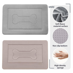 JoicyCo 42-inch crate pad with non-slip bottom for stable placement.