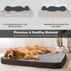 JoicyCo large dog bed features a non-slip bottom for stable placement.