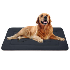 JoicyCo large dog bed with soft plush surface for cozy resting.