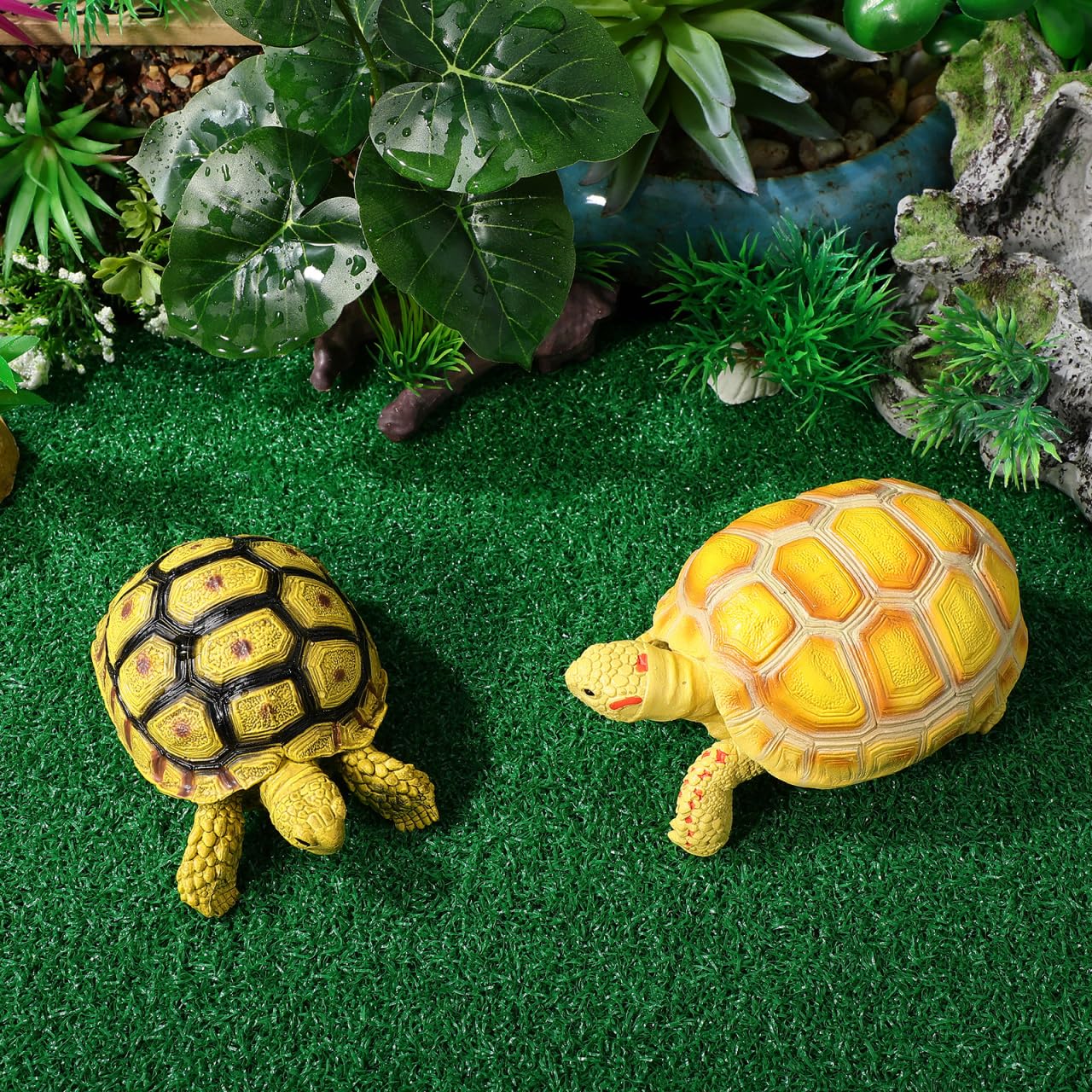 jojofuny multiplatform ramp in use with aquatic turtles resting basking peacefully.