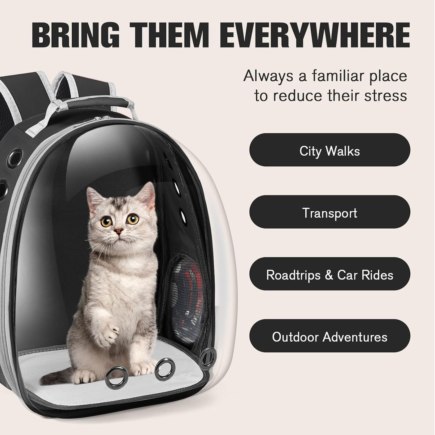 JOJOPEPE airline approved design fits under seats for easy travel
