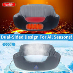 JOJOPEPE dual-side comfort pad showing warm and cool options for seasons.