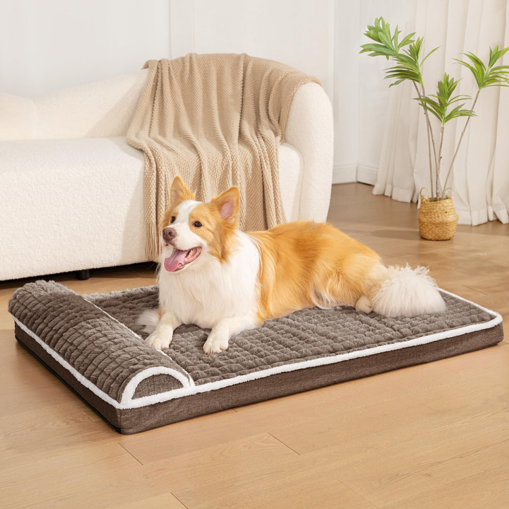 Jolifield Orthopedic XL dog bed egg crate foam for even support