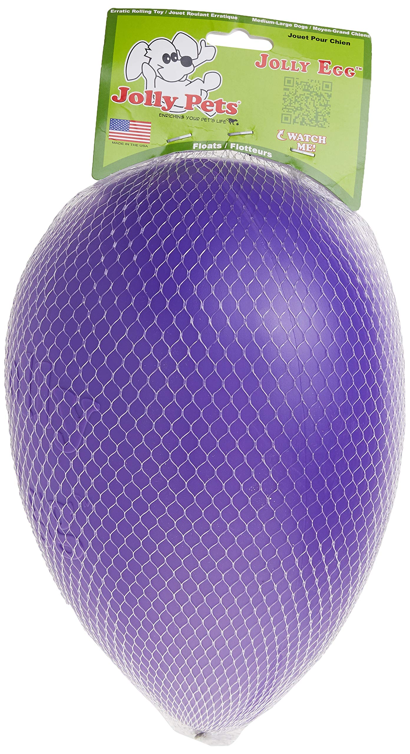 Jolly Pets Jolly Egg floats for water play and splashy fun.