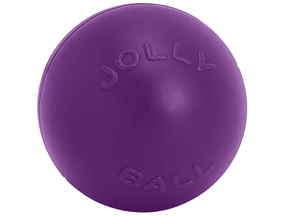 Jolly Pets Push-N-Play Ball, 14-inch diameter for large breeds to burn energy.