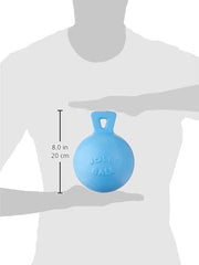 Jolly Pets Tug-N-Toss Ball floating on water for fetch.