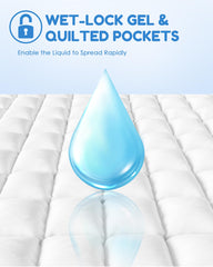 Jolly Care XL pad's leak-proof back prevents leaks onto floors.