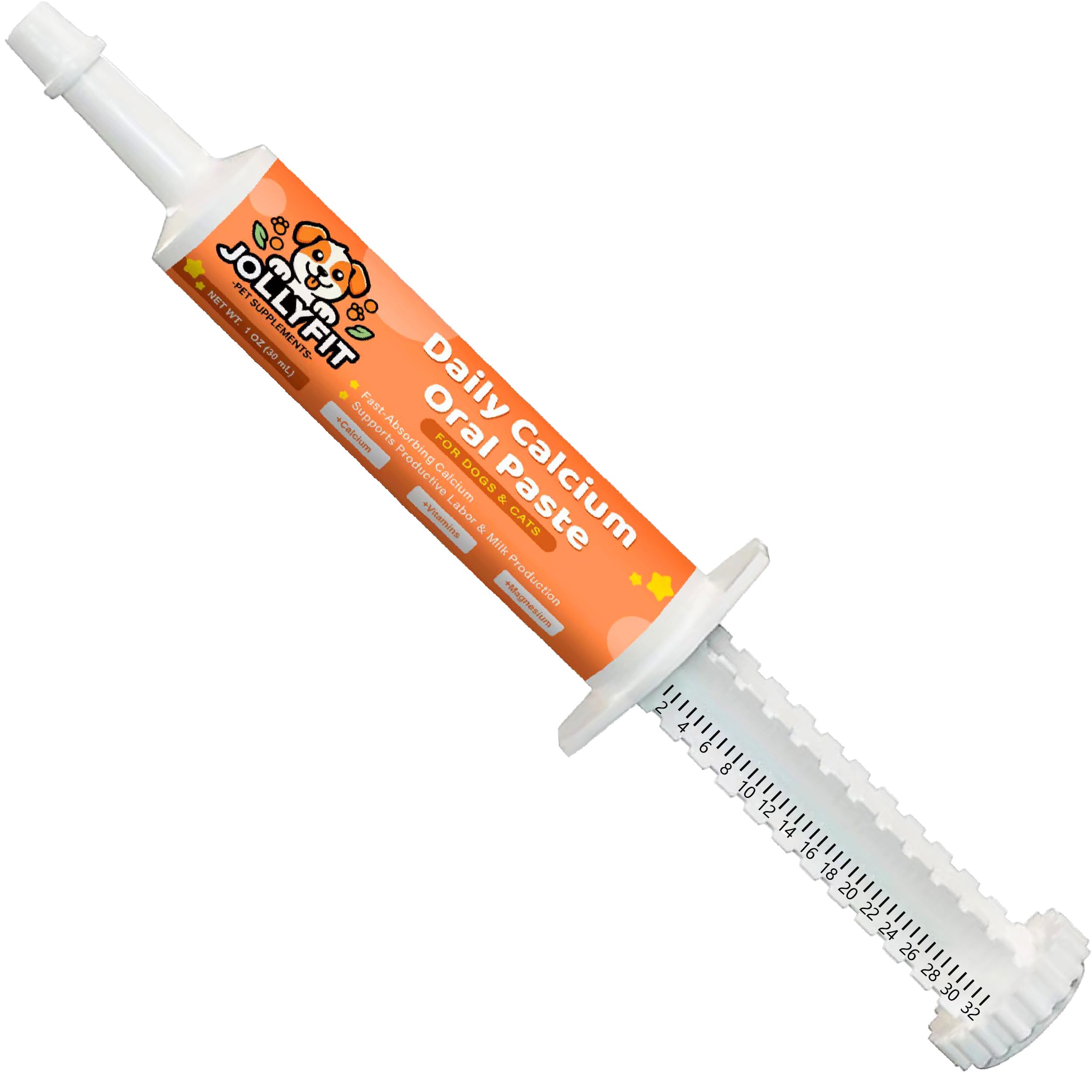 Jollyfit dosage mixing into food demonstrates simple administration for pets of all sizes