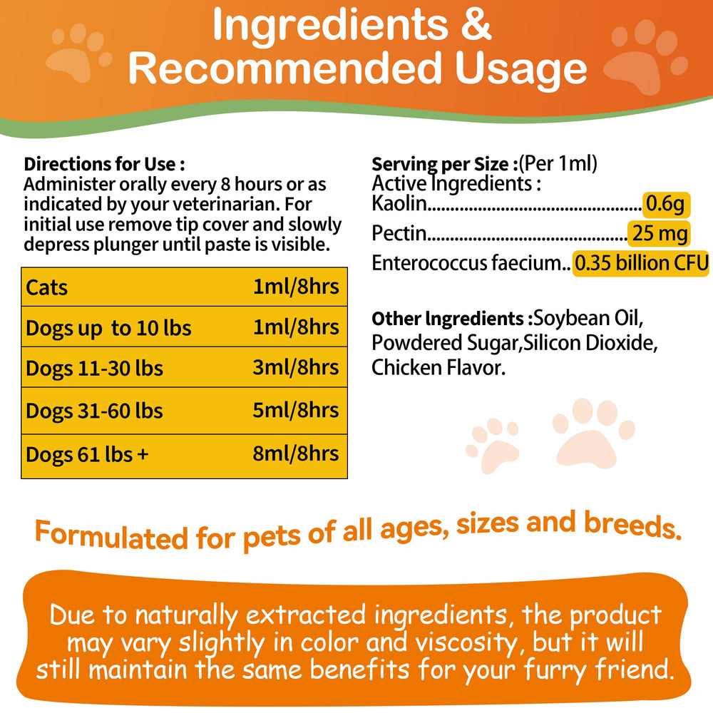 Jollyfit kaolin-pectin cat paste packaging highlights stool firming aid.