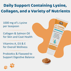 Dosing ease with Jollyfit L-Lysine cat paste, ideal for paw or food mix.