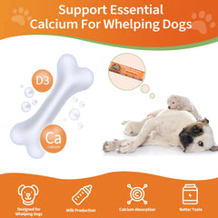 Jollyfit Oral Calcium paste texture highlights fast-absorbing formula for nursing pets