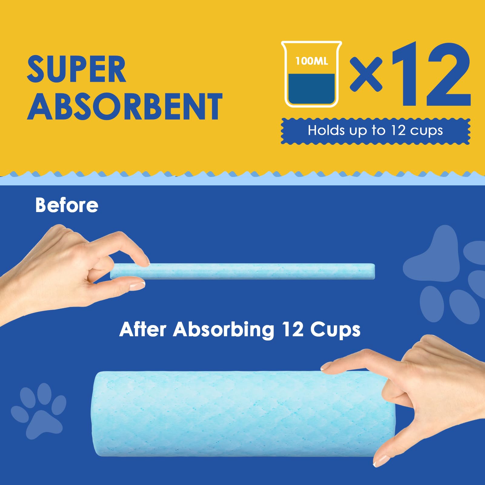 JollyMate 6-layer quick-drying pad locks in liquid fast for less mess.