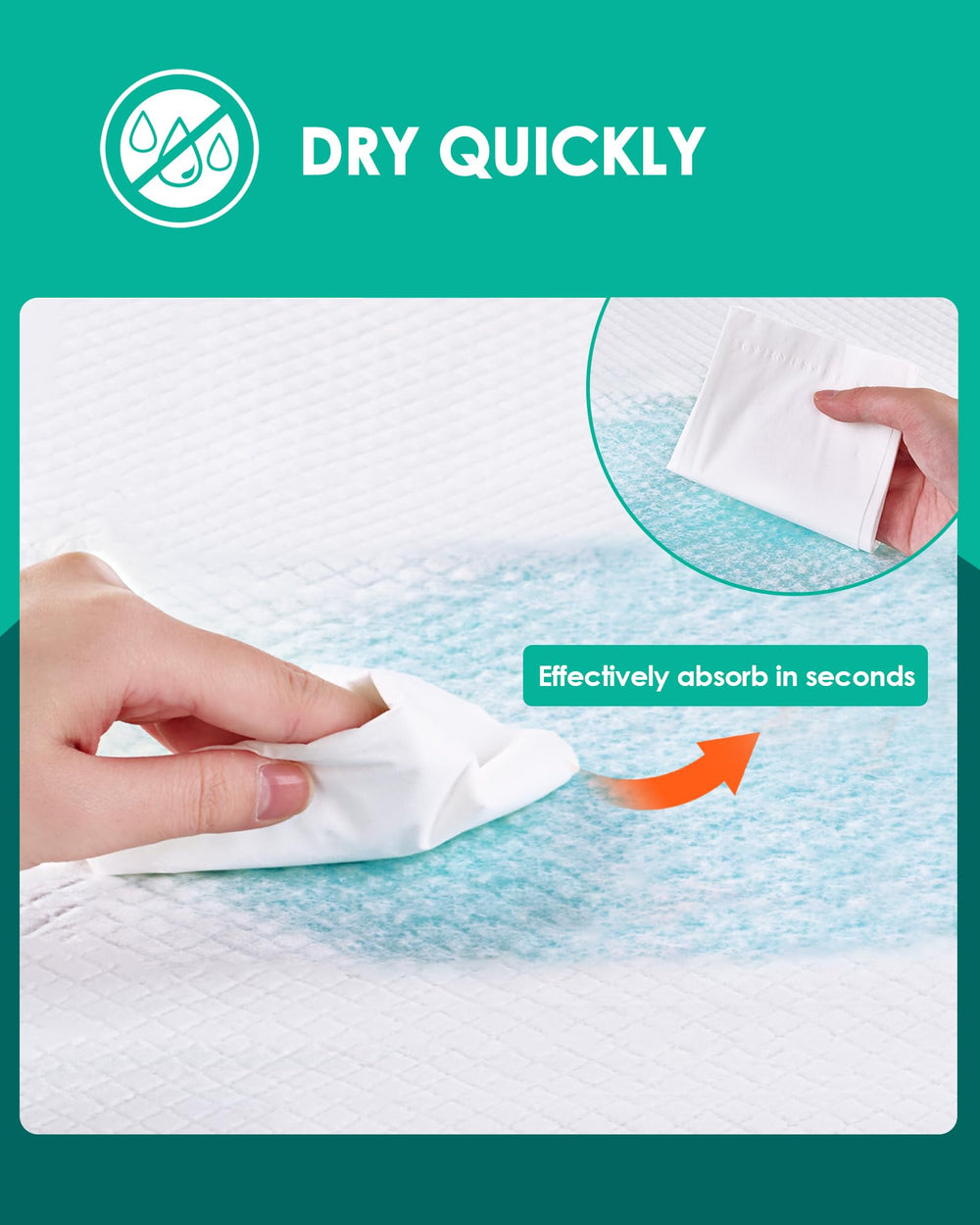 JollyMate Punny Pee Pads soft surface for pet comfort.