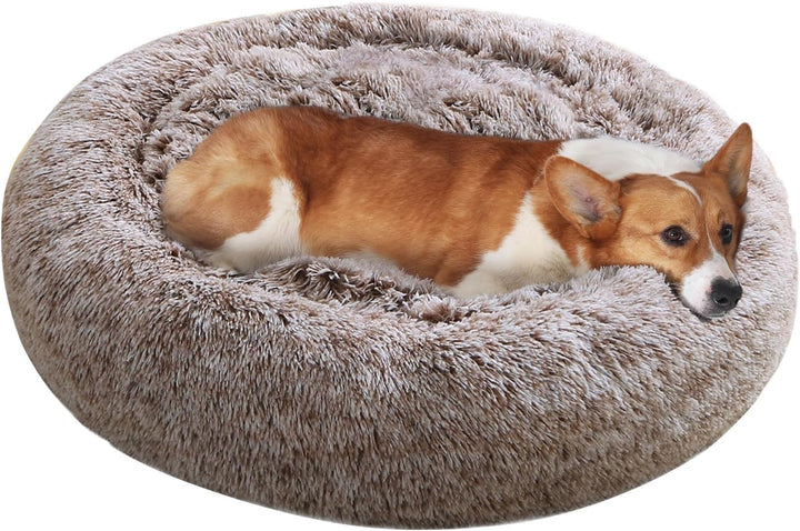 Close-up of plush faux fur on the JOLLYVOGUE bed highlighting softness