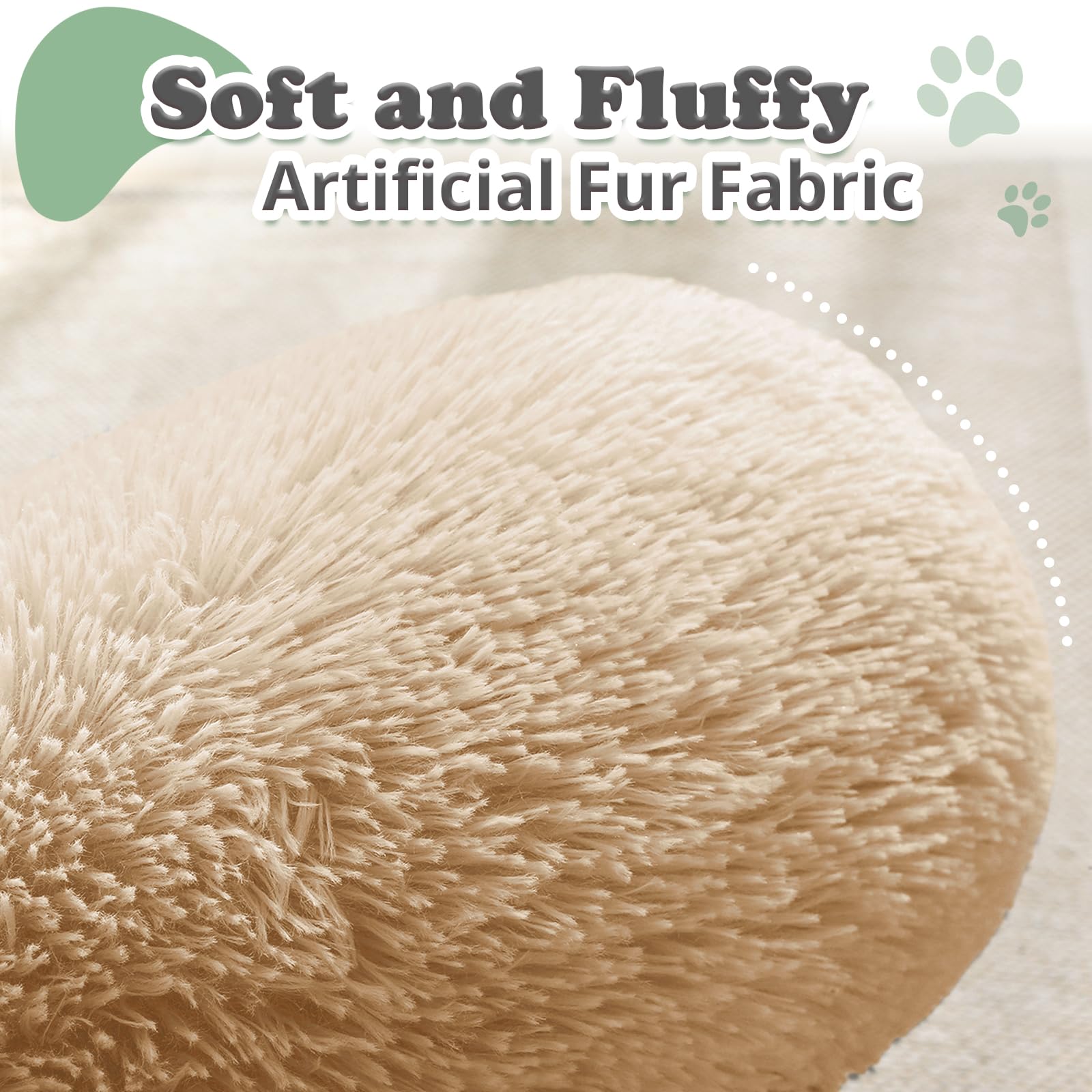 JOLLYVOGUE dog bed headrest close-up highlighting neck support