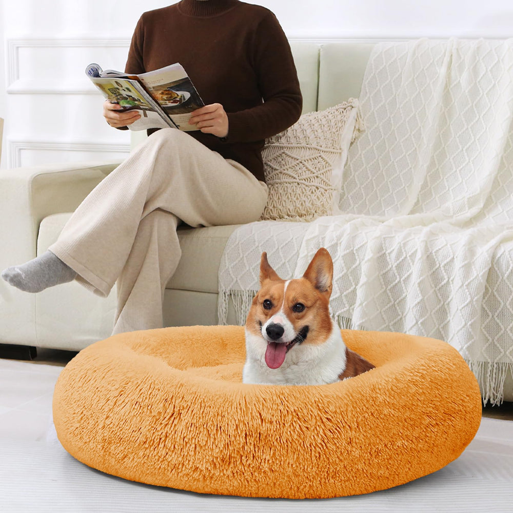 JOLLYVOGUE dog bed is machine washable for easy cleaning
