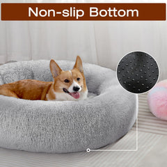 JOLLYVOGUE dog bed non-slip bottom stays in place during play.