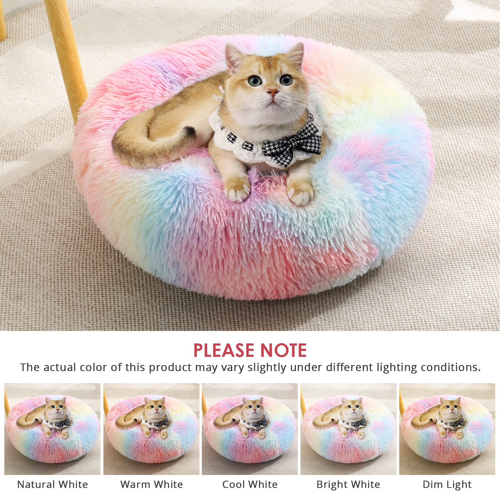 JOLLYVOGUE dog-cat bed removable cover for easy cleaning and freshness