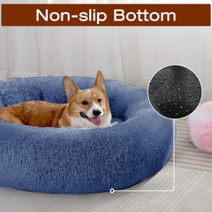 JOLLYVOGUE donut bed easy-clean, machine-washable design
