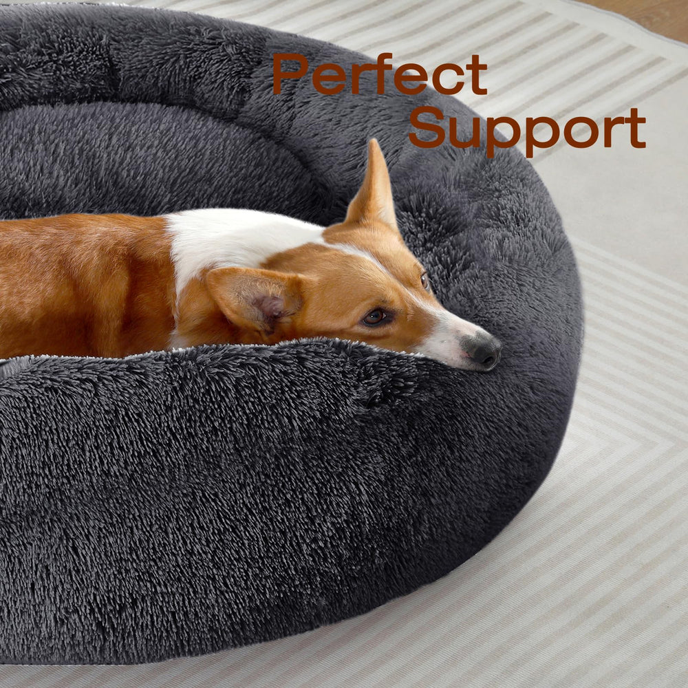 JOLLYVOGUE donut bed headrest and border provide secure rest