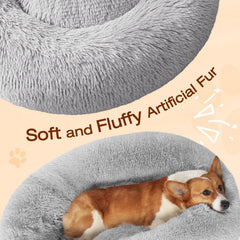 JOLLYVOGUE donut bed headrest border supports neck and calming rest.