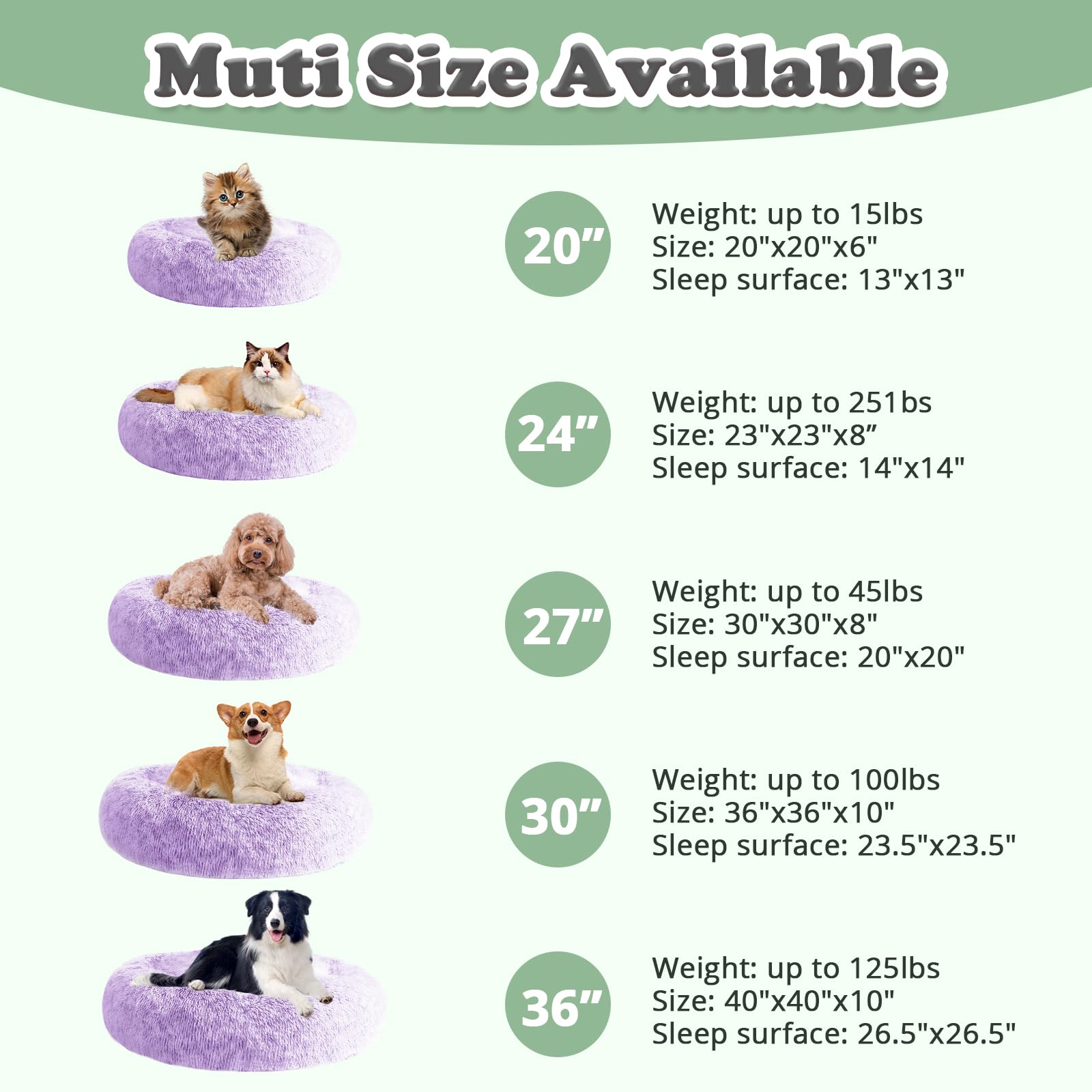 JOLLYVOGUE donut bed with machine-washable cover for easy cleaning.