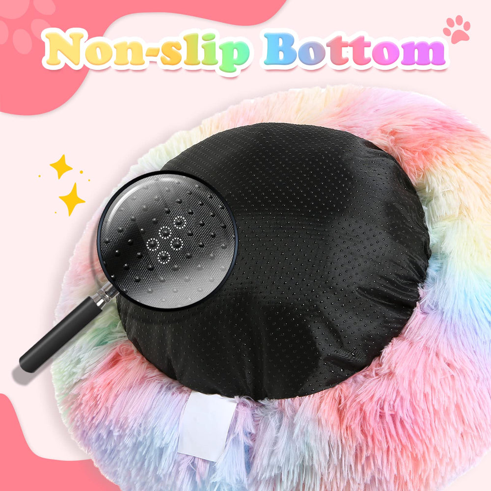 JOLLYVOGUE donut bed machine-washable for quick maintenance