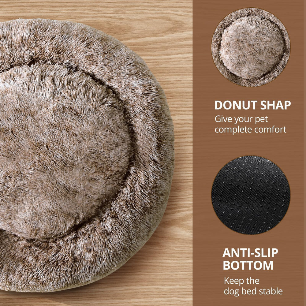 Non-slip base keeps the bed securely in place on tile or hardwood floors.