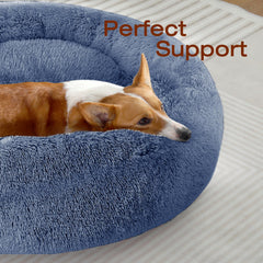 JOLLYVOGUE donut bed raised border supports neck and head