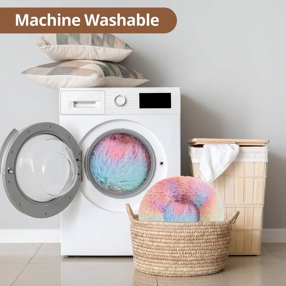JOLLYVOGUE machine-washable bed for easy cleaning and freshness.