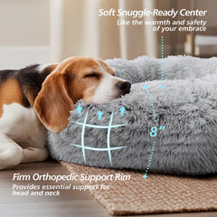 JOLLYVOGUE soft faux fur cover in smoke grey for cozy snoozes