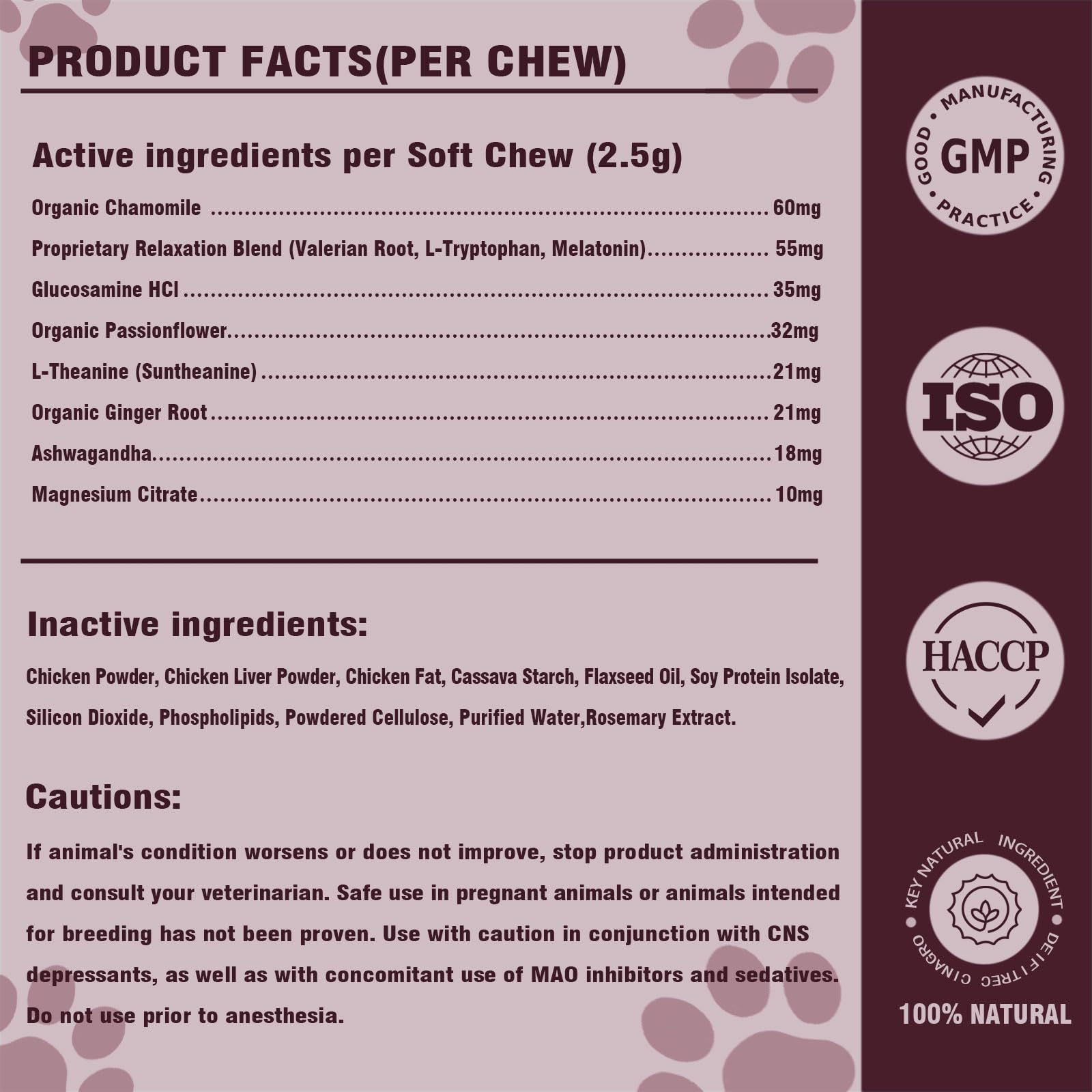 Jomielerr Calming Chews packaging shows value for households seeking consistent calm.