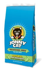 Jonny Cat fragrance-free litter bag in use with low-dust formula reducing dust tracking