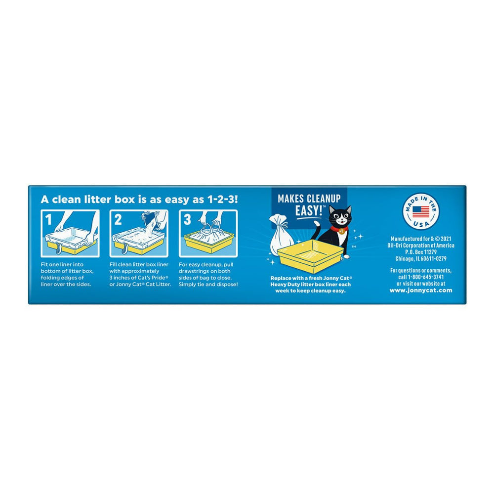 Jonny Cat 2-mil thick liners provide durable protection