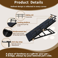 Five height settings up to 32 inches tailor the incline